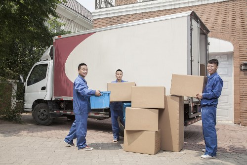 Removal team preparing for a Battersea home move