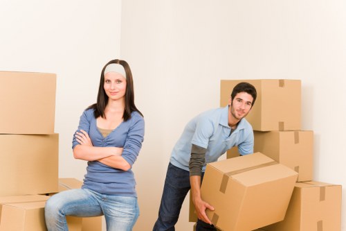 Checklist and moving preparation scene for a Battersea house move